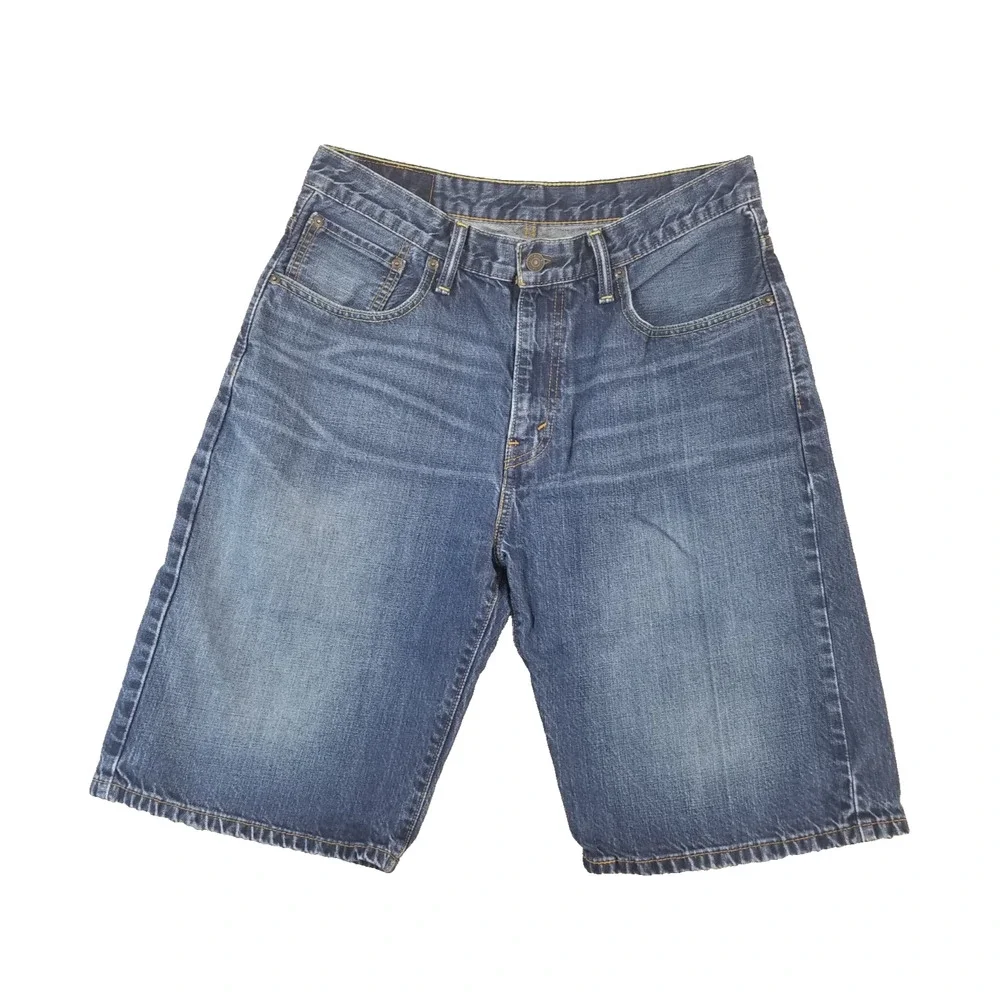Levi's 569 shorts‎ men's 32x11 relaxed fit blue denim outdoor retro